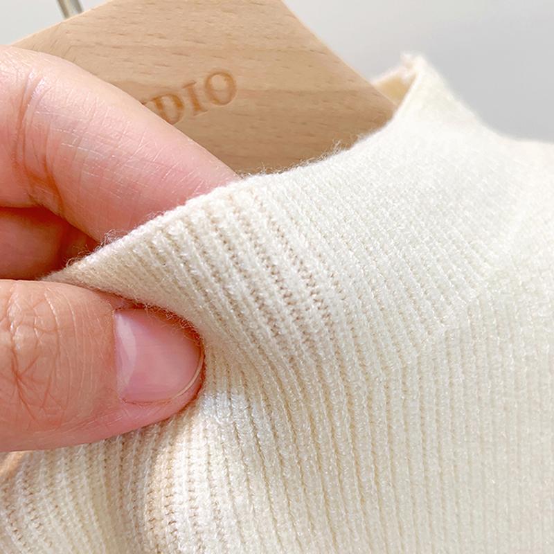 Fashion Half Turtleneck Hollow Out Knitted Tank Top Summer Women Casual Solid Color Sleeveless Vest
