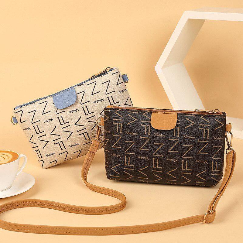 Summer New Style Bag Lady Chain Shoulder Messenger Bag Small Square Bag Printing Western Style Versatile Shoulder Bag for Women