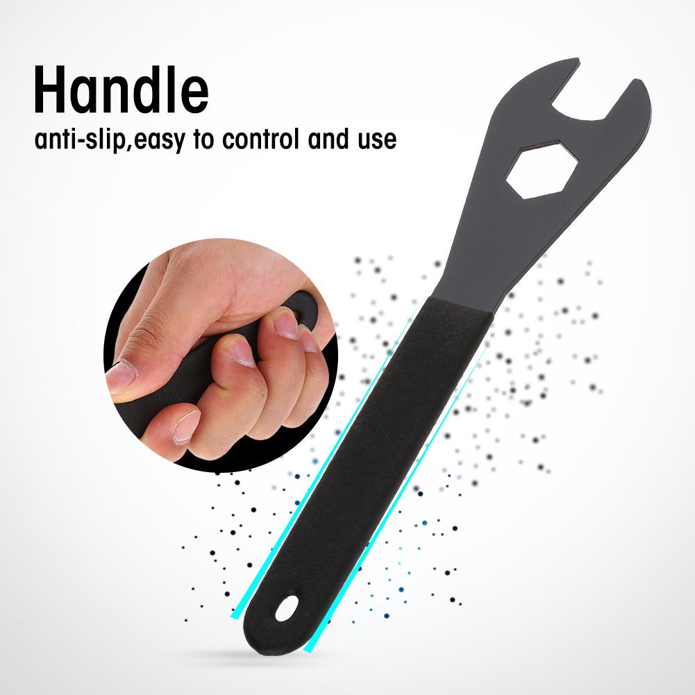 Durable Multi Function Carbon Steel Cone Wrench Spanner Bike Bicycle Repair Tool(18mm)