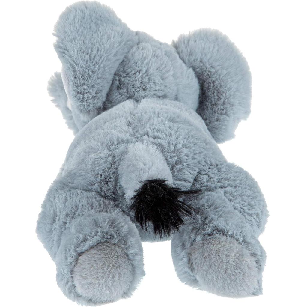 Wild Republic Fluffy African Elephant Plush Toy, Made from Recycled Materials, Ecokinz, W11 X D23 X H10cm, 24805