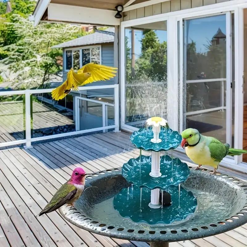 Solar Fountain Pump DIY 3.5W Solar Water Pump with 3 Tiers Birdbath Solar Fountain Detachable Solar Pump For Birdbath Fish