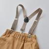 2024 Men's Blue Long-Sleeved Shirt & Khaki Trousers Set - Spring/Autumn Four-Piece Outfit for Boys