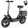 TOOFLY GQ8 14'' Adult Electric Scooter 20MPH 250W Motor 48V15Ah Battery City Commuting E-Scooter Equipped With Removable Seats
