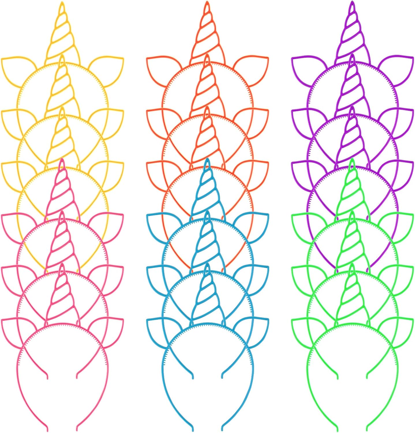18Pcs Unicorn Birthday Party Favors Unicorn headbands for Girl Halloween Christmas Party Supplies for Teen Children decoration