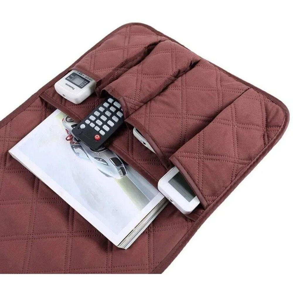 Non-Slip Sofa Armrest Organizer Large Capacity Couch Armchair Hanging Storage Bag  Cellphone