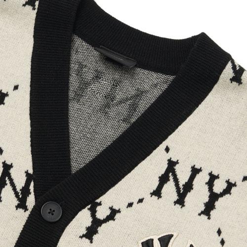 New MLB Old Flower Sweaters Unisex White 3AKCM0531-50CRS