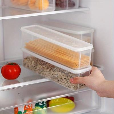 Contenitore per spaghetti da cucina Contenitore per spaghetti per la casa Scatola per conservazione di cereali per la casa con coperchio Contenitore per spaghetti da cucina