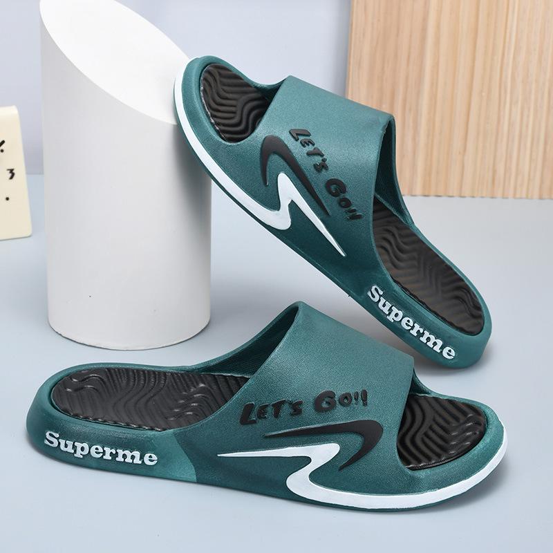 2025 New Bathroom Slippers Men's Summer Sports Indoor Home Sandals Women's Wear-resistant and Cool Slippers