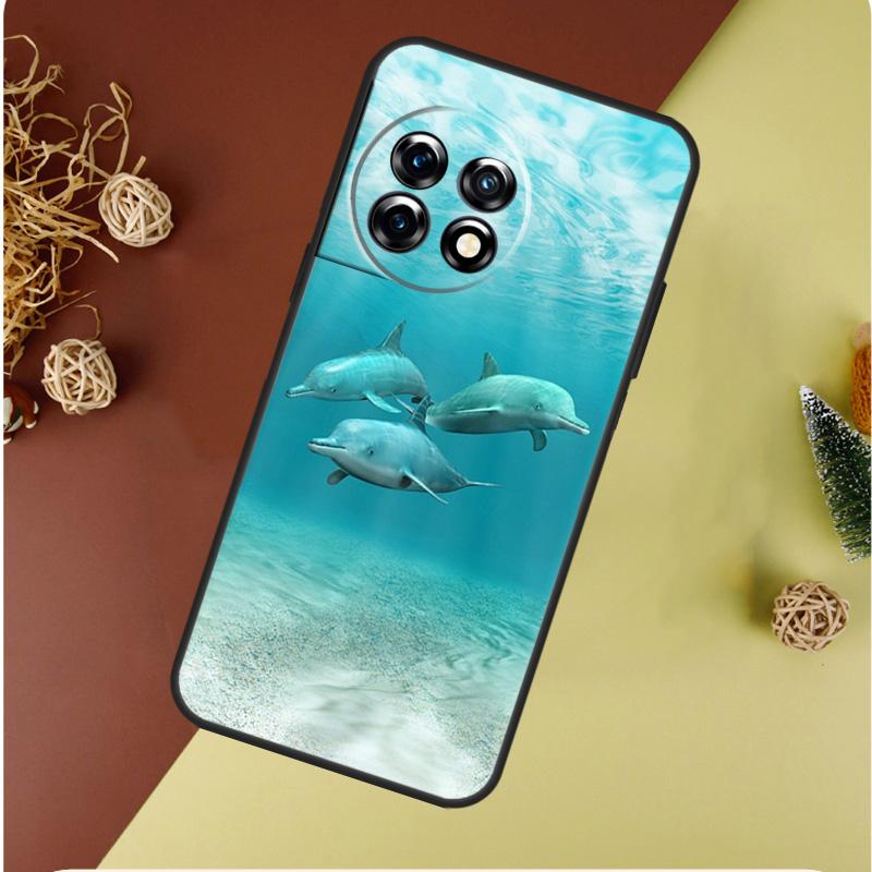Ocean Dolphin For OnePlus 13 12 11 12R 13R 9 10 Pro 8T 9RT 10T 10R Nord 4 CE 2 3 Lite N20 N30 Phone Case