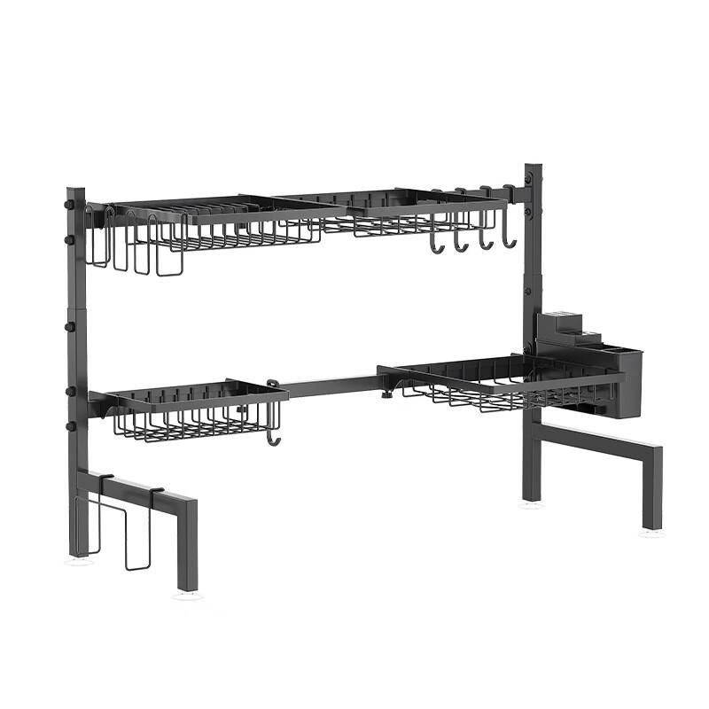 Cmaos Extendable 2-Tier Over-Sink Dish Drying Rack