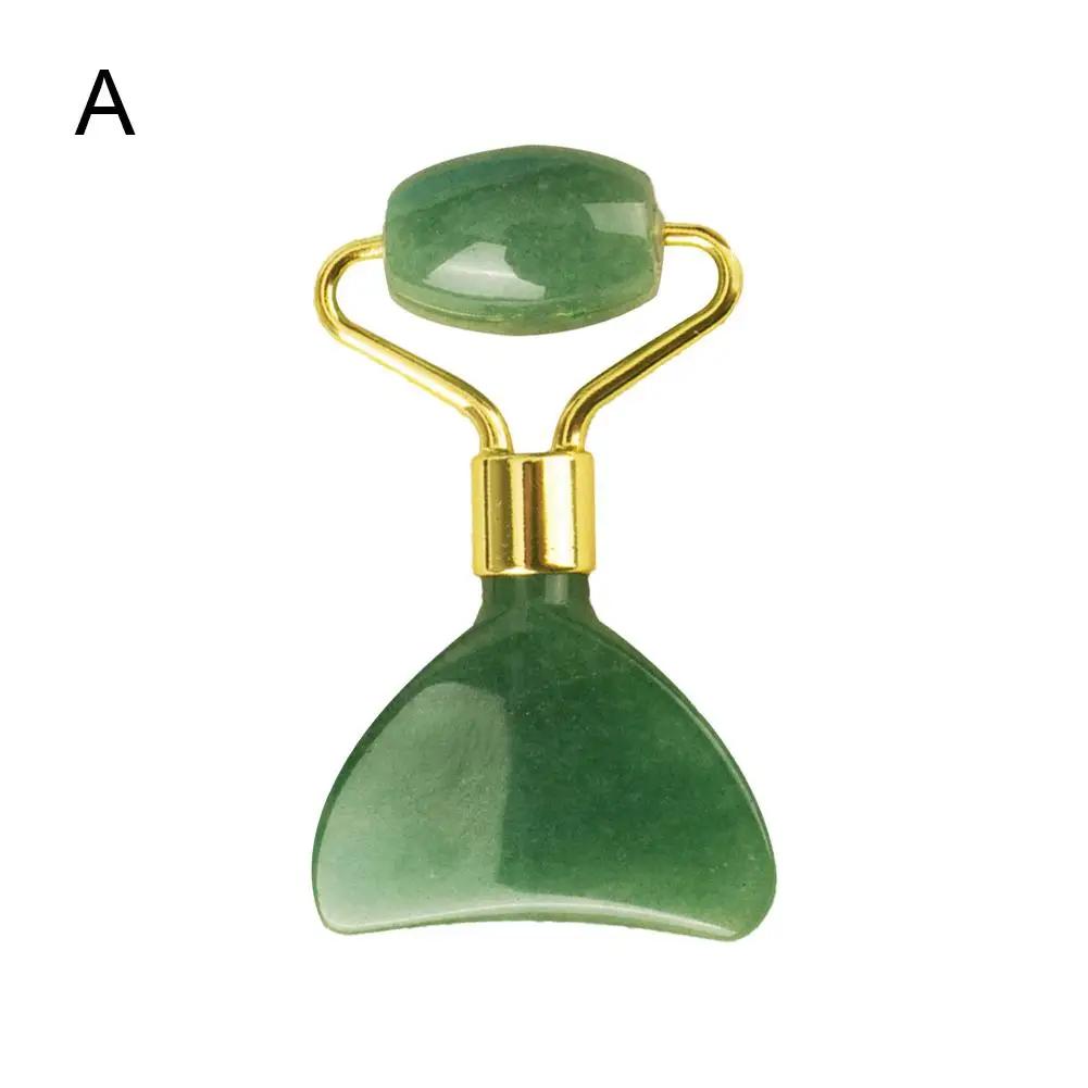 

Массажная роликовая доска с двумя головками из нефритового камня, релаксация тела, лифтинг, подтяжка лица, красота, шея, тонкая кожа, похудение C7j1