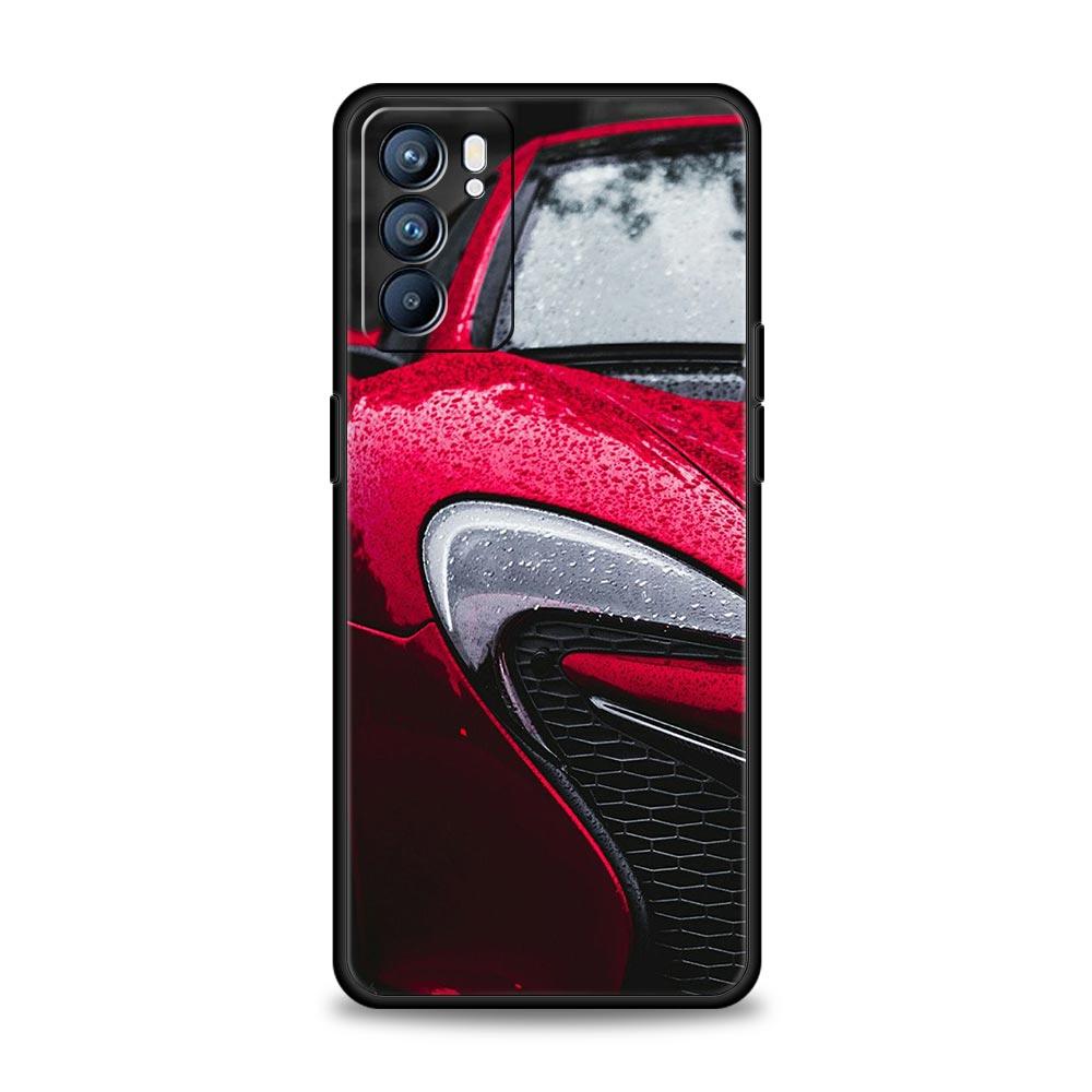Super Car Sport Phone Case For Oppo Reno8 Reno7 Reno6 Pro A54 5G Find X6 X5 A53 A52 A9 A15 A95 A17 A16 A76 A74 A57 A31 Cover