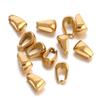 20pcs Gold Color Plated Stainless Steel Clasps Bails Charms Melon Seeds Buckle Pendant DIY Necklace Connectors Jewelry Finding