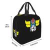 Custom Robo Grendizers Insulated Lunch Tote Bag for Women Men Anime Portable Cooler Thermal Bento Box Outdoor Camping Travel