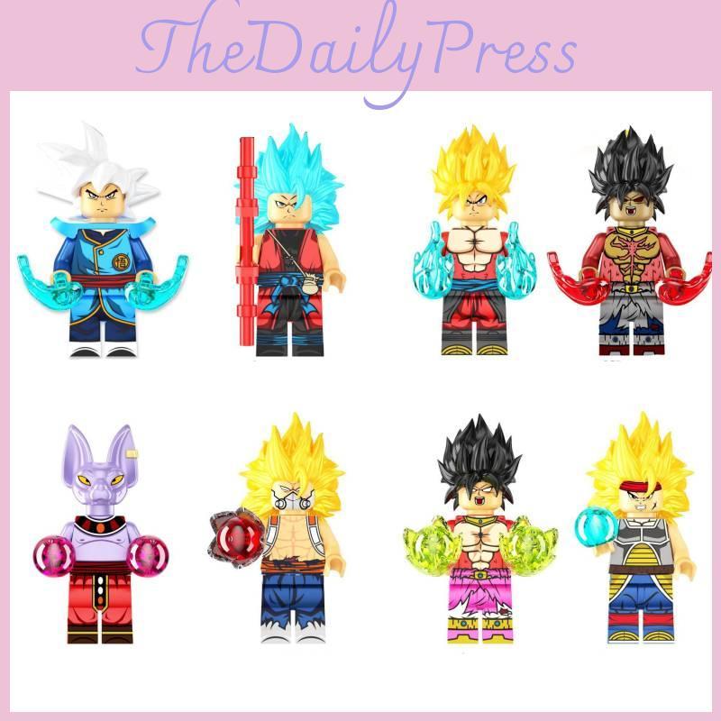 Kf6181a And Kf6182a Dragon Ball Mini Figurines Colorful Building Block Toys Set