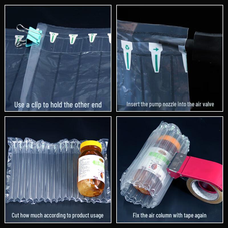 Inflatable Bubble Column Packaging Roll