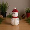 Schneemann Mittelstück Tischdekoration 3D Papier Handgefertigt Weihnachten Schneemann Ornament Winterdeko Für Zuhause Party Regal Bürotisch