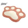 Cute Home Decor Rug Cat Paw Bath Mat, Non-Slip Soft Fluffy Rug, Absorbent Durable Bathroom Carpet Washable Area for Entrance Bedroom Anti-slip Shower