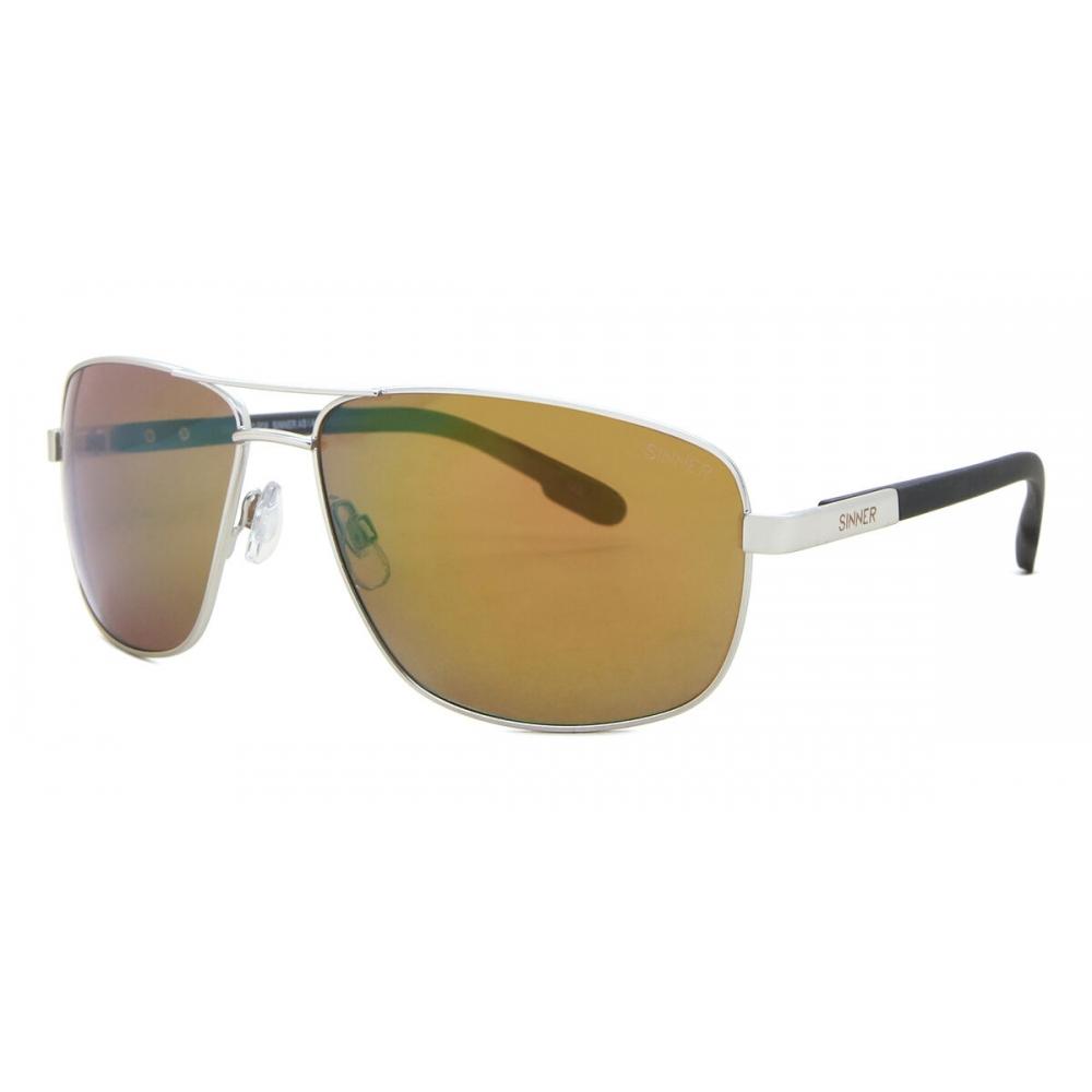 

Sinner Brandon X Polarized Sisu 847 20 P08 uniseX Sunglasses Matte Silver/62