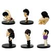 Lot de 6 Pièces/Ensemble Figurine Anime Hanma Baki 5-7.5cm Version Q Muscle Hanma Yujiro Cornichon Voiture Ornements de Bureau Jouets de Collection Cadeaux Poupées