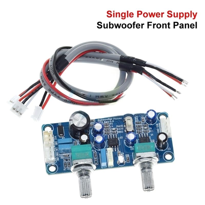 Low Pass Filter Bass Subwoofer Pre-AMP Amplifier Board Featuring NE5532 Chip And Adjustable Tone For Amplifiers