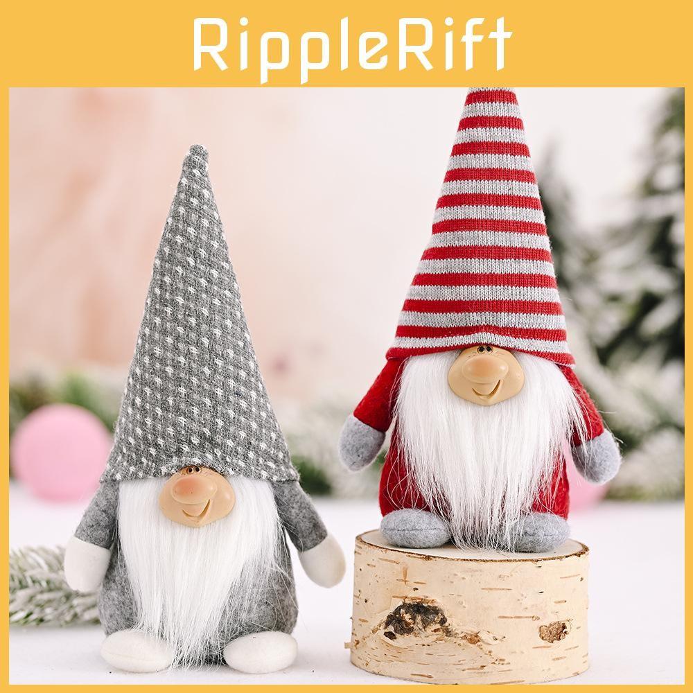 Claus Christmas Santa Figure Handmade Craft Seasonal Home Decoration Doll Plush