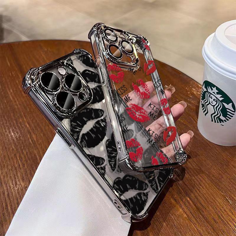 Case For Honor 400 PRO LITE MAGIC 7 X7D X9D X8C X8B X8A X9B X7A X6C X9A X6A X8 X5B X5C Lips Kiss Pattern Plating Cover
