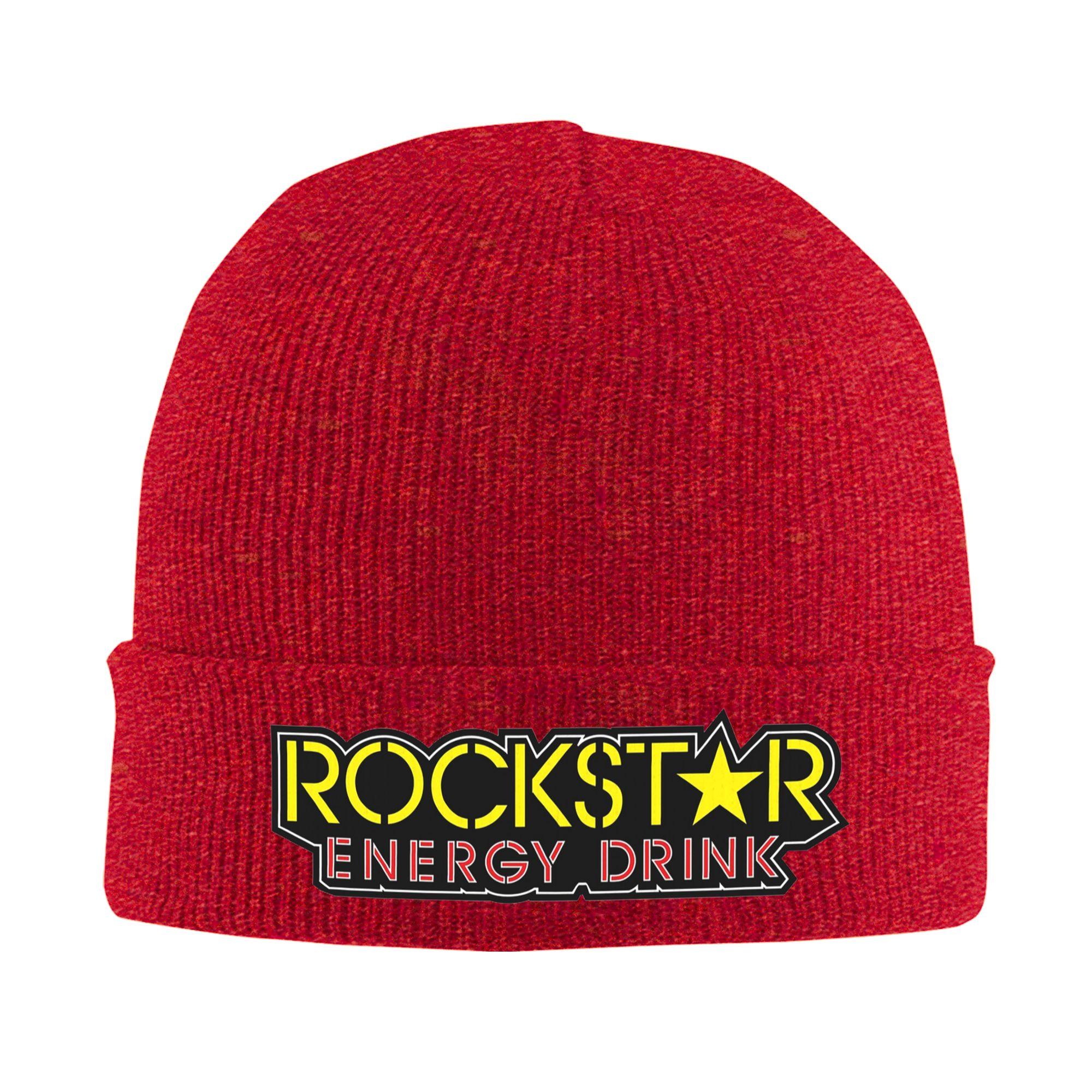 

Теплая вязаная шапка Rockstar Energy Drink Зимняя вязаная шапка-бини Шапка-бини Шапки в стиле хип-хоп для унисекс One Size