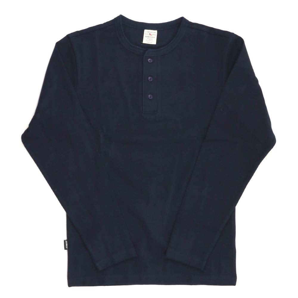 AVIREX Daily Series Henley Neck Long Sleeve T-Shirt 6153482 L 86_Royal