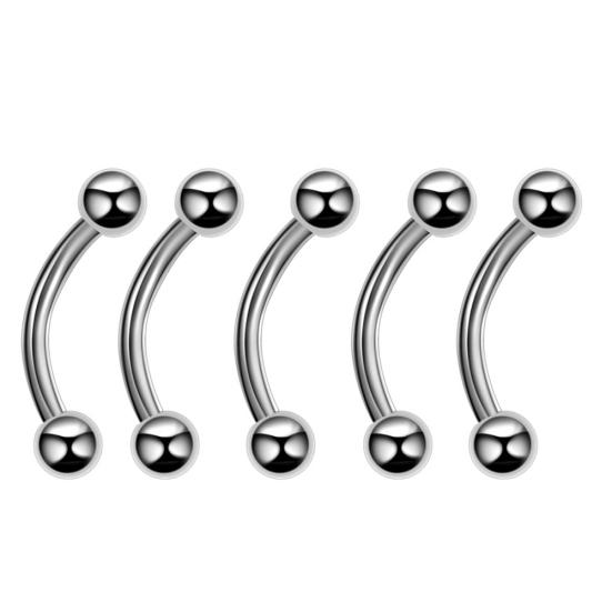 60 Stück Unisex Edelstahl Lippen Nagel Augenbrauen Stecker Nasenring Piercing Mischset