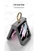 Samsung Galaxy Z Flip 6 Case: Airbag Shaft, All-Inclusive Shell, Transparent Film, Ring Holder