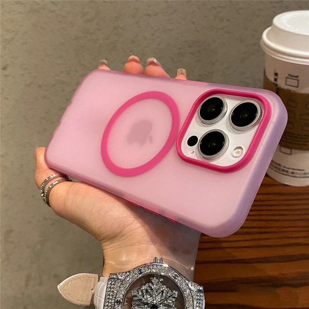 

Матовый прозрачный чехол Candy Magnetic Wireless Charging для Xiaomi 14T Pro 14 Ultra POCO X6 Pro 5G M6 4G F6 C65 C61 для Magsafe Cover Xiaomi 14T Pro