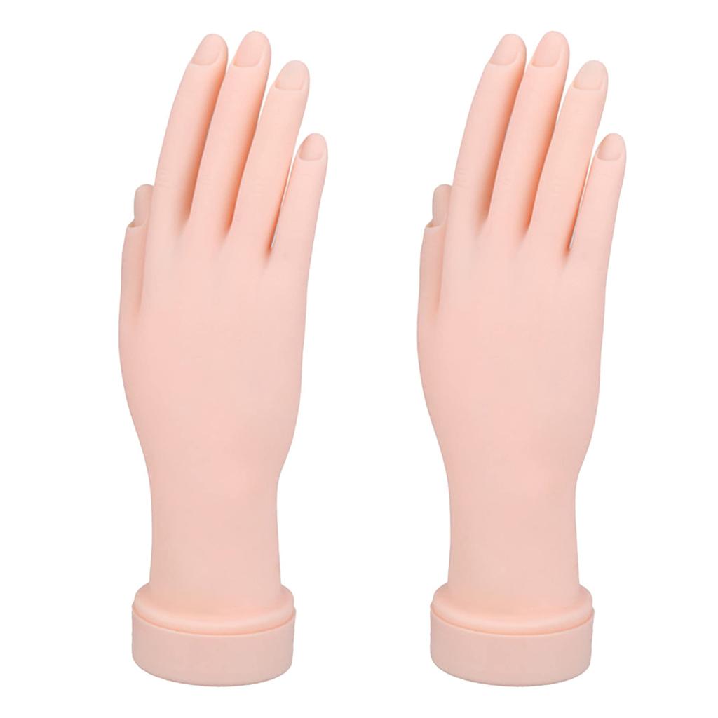 HAMILO Training Hand Mannequin for Nail Practice, Right Hand, 2-Piece Set