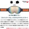 Swans RIDGELINE Snow Made In Glasses Pastel Brown Mirror X Ultra Light Purple UV Sizes Goggles, Japan, Compatible, Polarized, Mirrored, RL-MDH-PU-LP