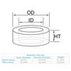 Noyaux toroïdaux en ferrite de fer T130-2 Pour inductances Anneau rouge fer Faible perméabilité