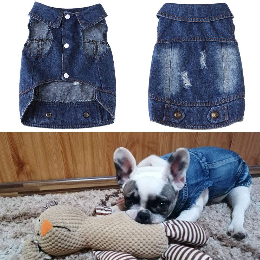 XS2XL Ropa de gato cool Camisas Trajes de cachorro Vaquero