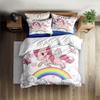 Neon Clouds Duvet Cover Set King Queen Double Full Twin Single Size Bed Linen Set
