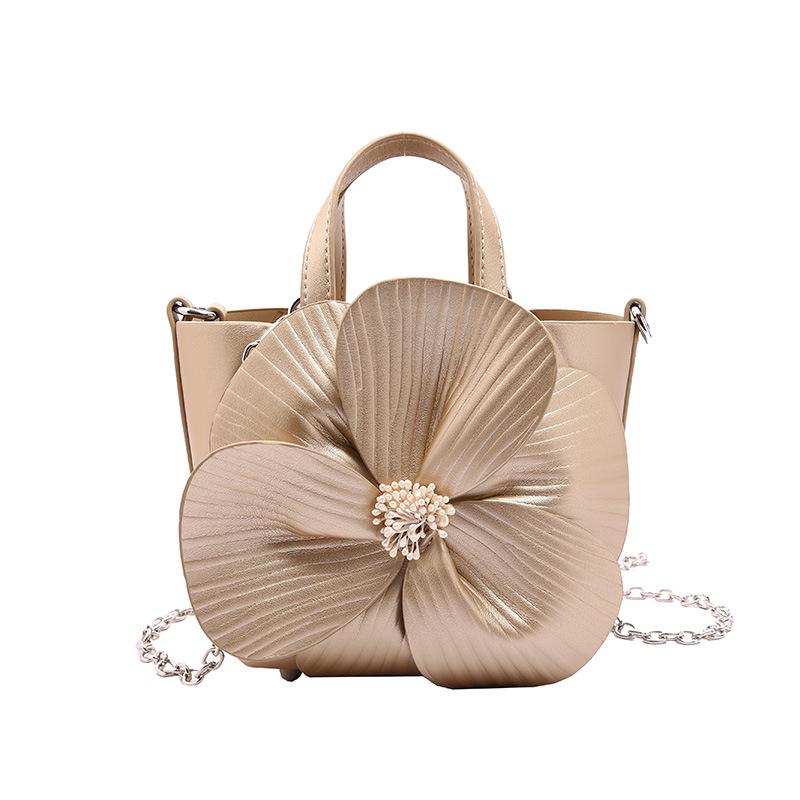 2025 Petal Bucket Bag: 3D Camellia Woven Handbag & Crossbody, Socialite Style