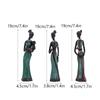 3pcs/Set African Sculpture Women Figure Girls Tribal Lady Figurine Statue Decor Collectible Art Piece Creative Crafts Dolls