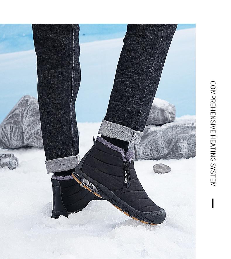 Unisex Winter Snow Boots - Warm, Non-slip, Mid-top, Velvet-lined