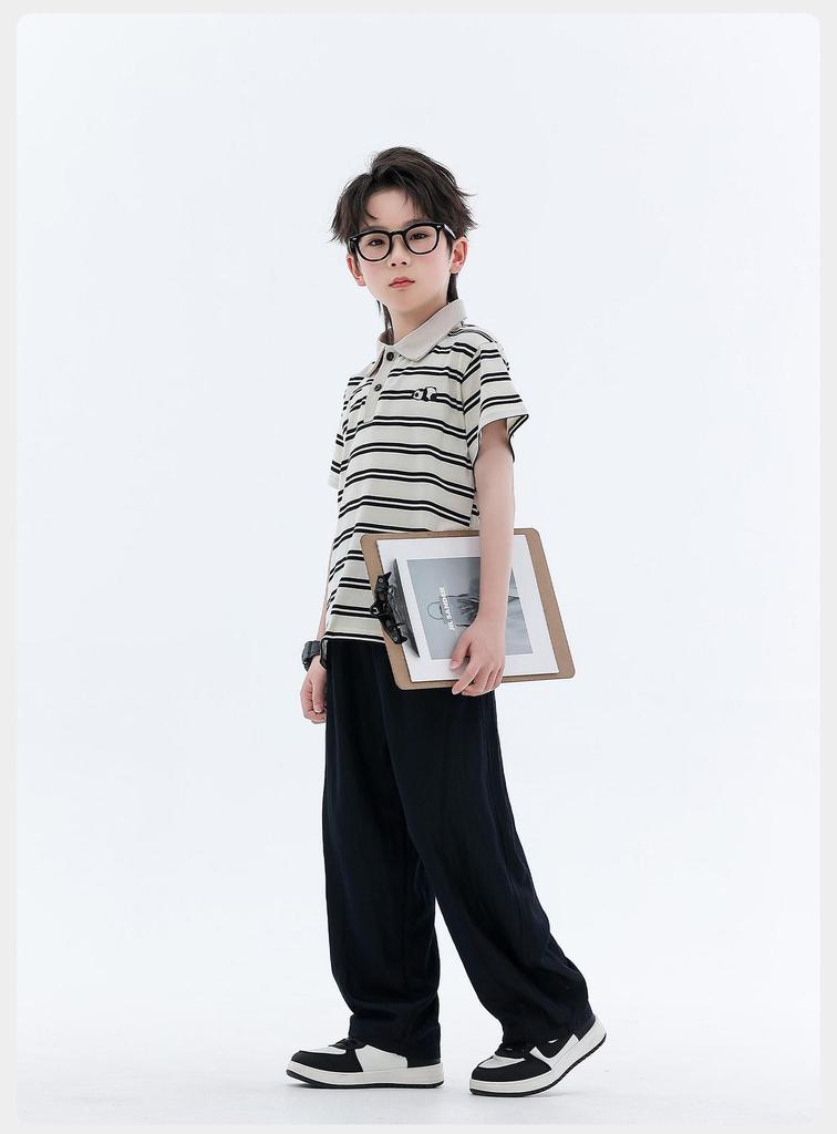 Boys' 2026 Summer Breathable Wide-Leg Pants - Stylish and Airy for Middle and Big Kids