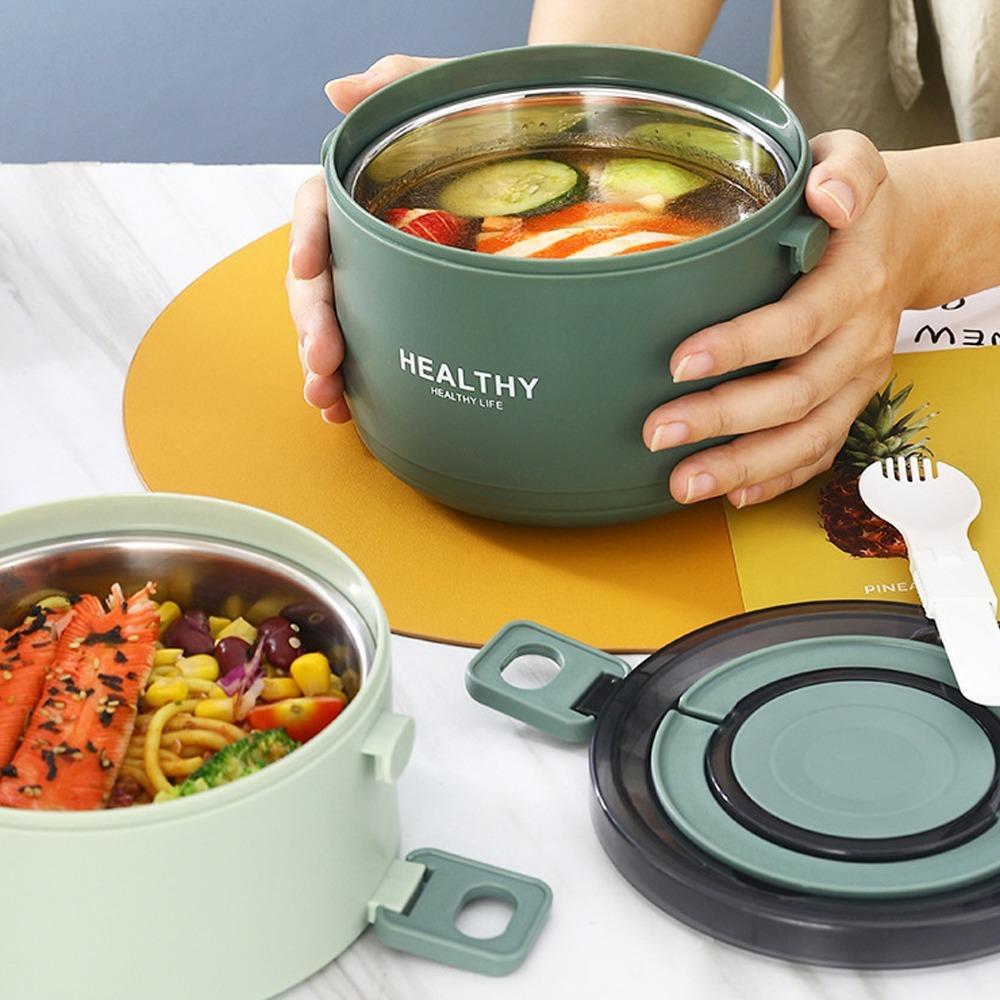 2200ml Thermal Lunch Box Three Layers Food Jar Stackable Insulated Lunch Box Cold Food Storage