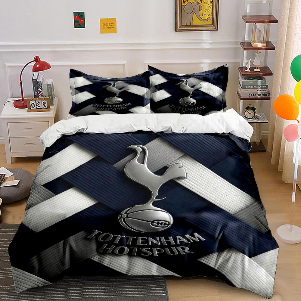 "Tottenham Hotspur Bedding Set" Bedding Duvet Cover Set Duvet Cover Pillowcases (1 * Duvet Cover 2 * Pillowcases, Without Duvet Insert)