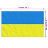 Drapeau - vidaXL - Ukraine - Polyester - Œillets en laiton - 90x150 cm