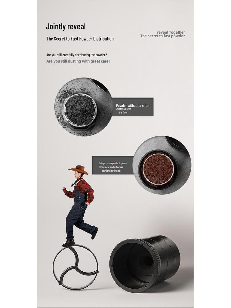 MHW-3BOMBER Cyclone Coffee Distributor and Anti-Splash Filling Tool for Single/Double Valve Coffee Makers