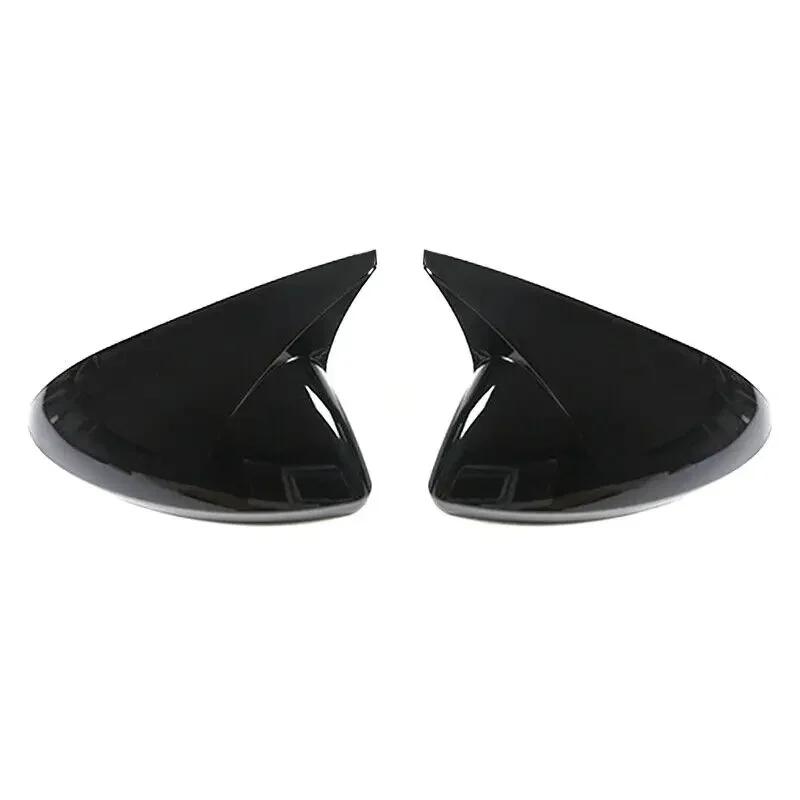 

For Buick Regal Opel ignia 2017 2018 Car Rearview Side Mirror Cover Wing Cap Exterior Door Housing Shell Trim Gloss Black