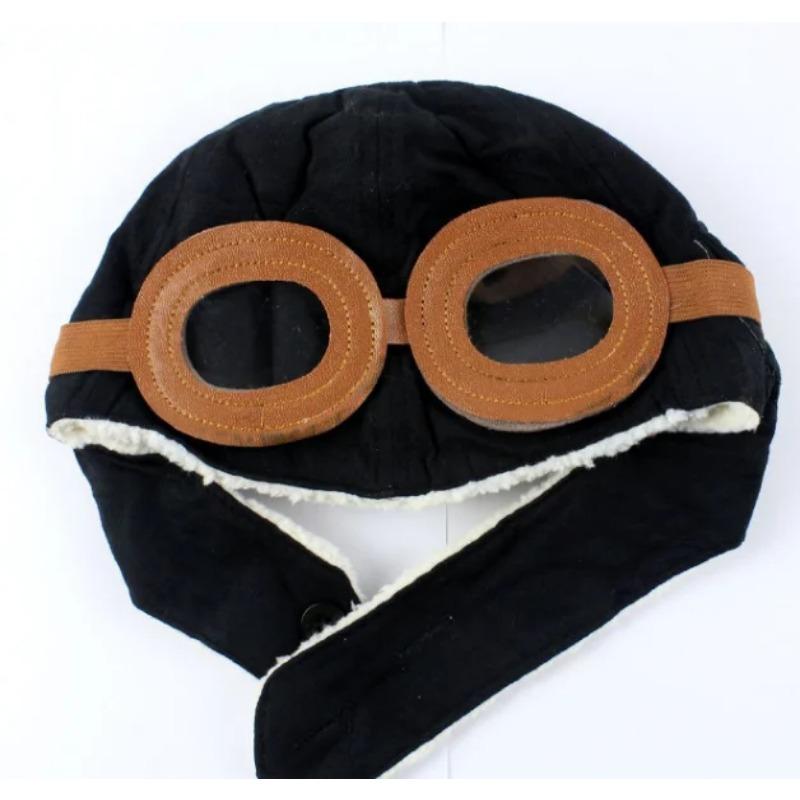 New Fashion Hats Child Pilot Aviator Hat Earmuffs Beanies Kids Autumn Winter Warm Earflap Ear Protection Cap Child Accessories