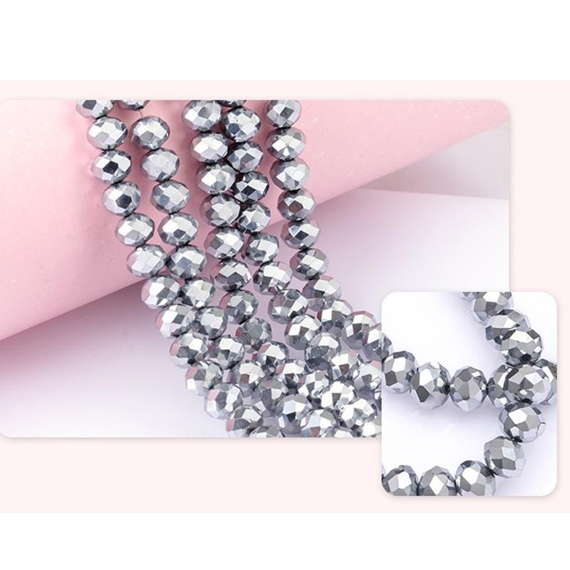 

Маленькие бусины из натурального камня, турмалин, сапфир, 2/3 мм, свободные бусины для изготовления ювелирных изделий, ожерелье, браслет «сделай сам» 8mm серебряный