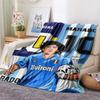 SSC Napoli Print FlAannel Blanket, High quality Comfortable for All Seasons, Home Decor, Warmth and Comfort