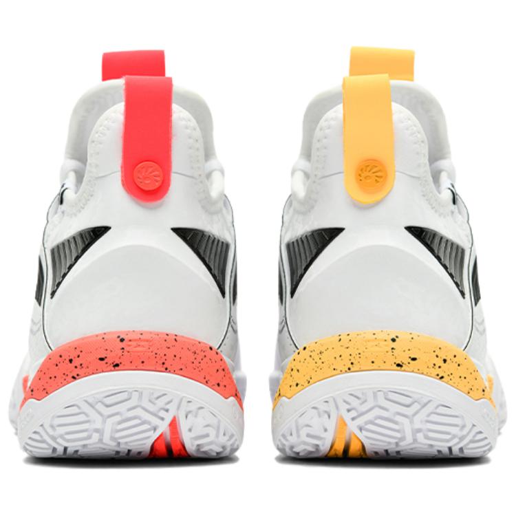 Li Ning Rubber Slip Resistant Abrasion Resistant Low top Badminton Shoes Unisex White AYAT003-3